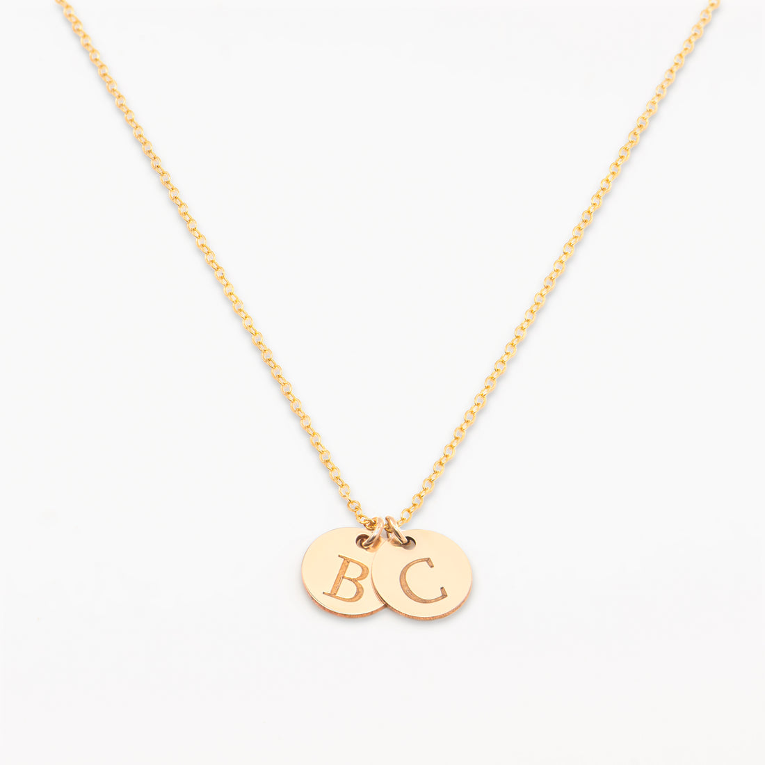 Initial Disc Necklace