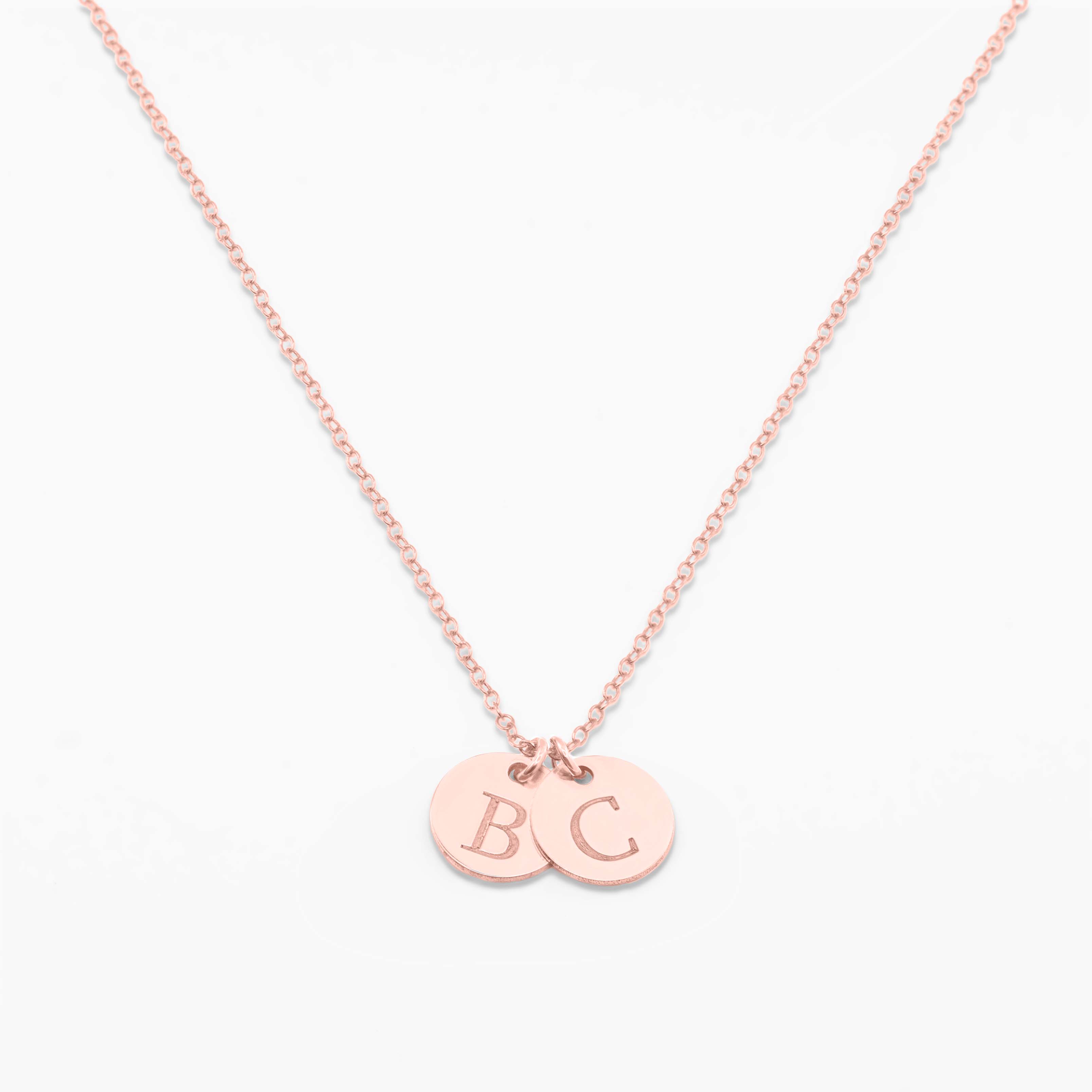 Initial Disc Necklace