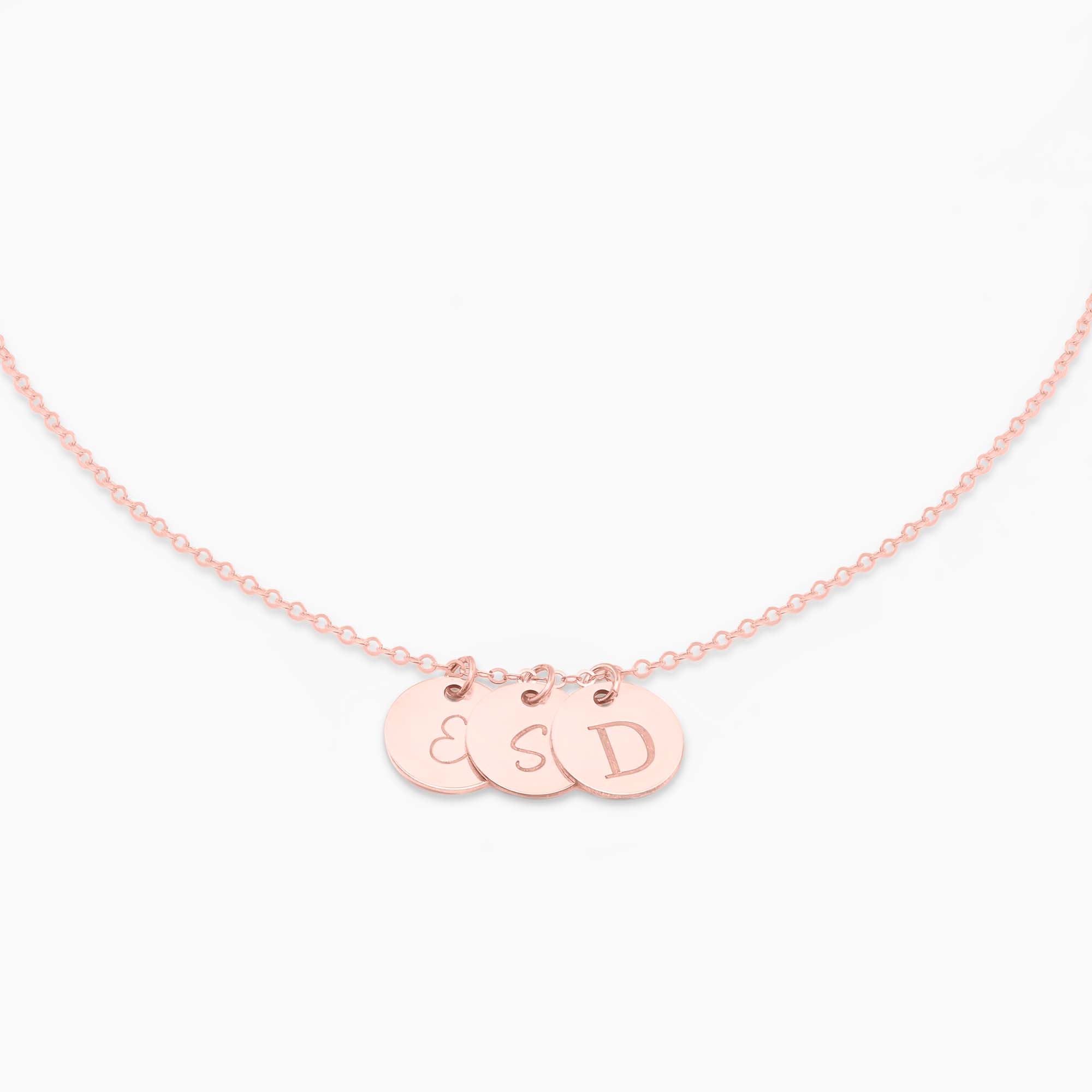 Letter Disc Necklace