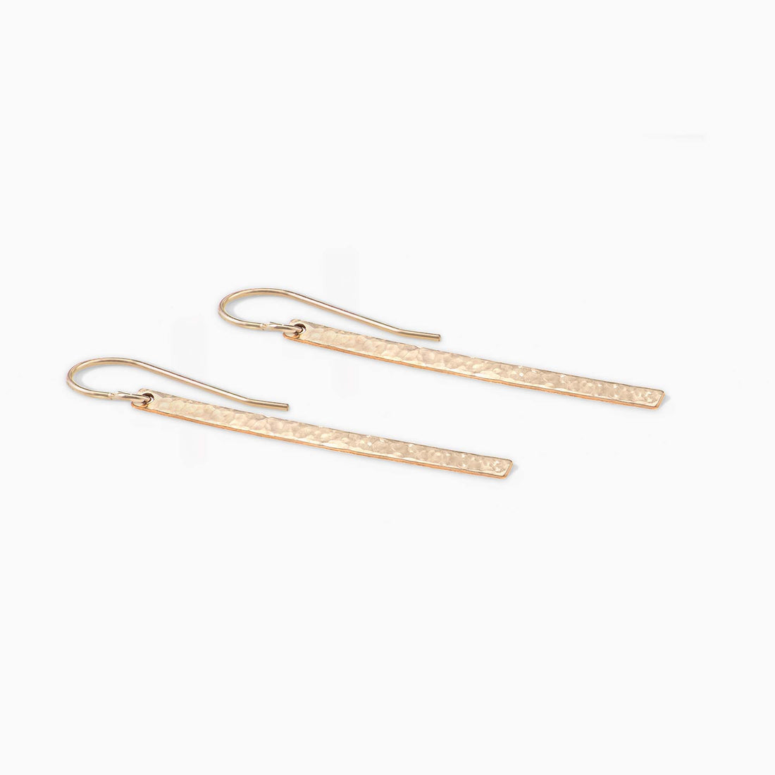 Hammered Bar Earrings
