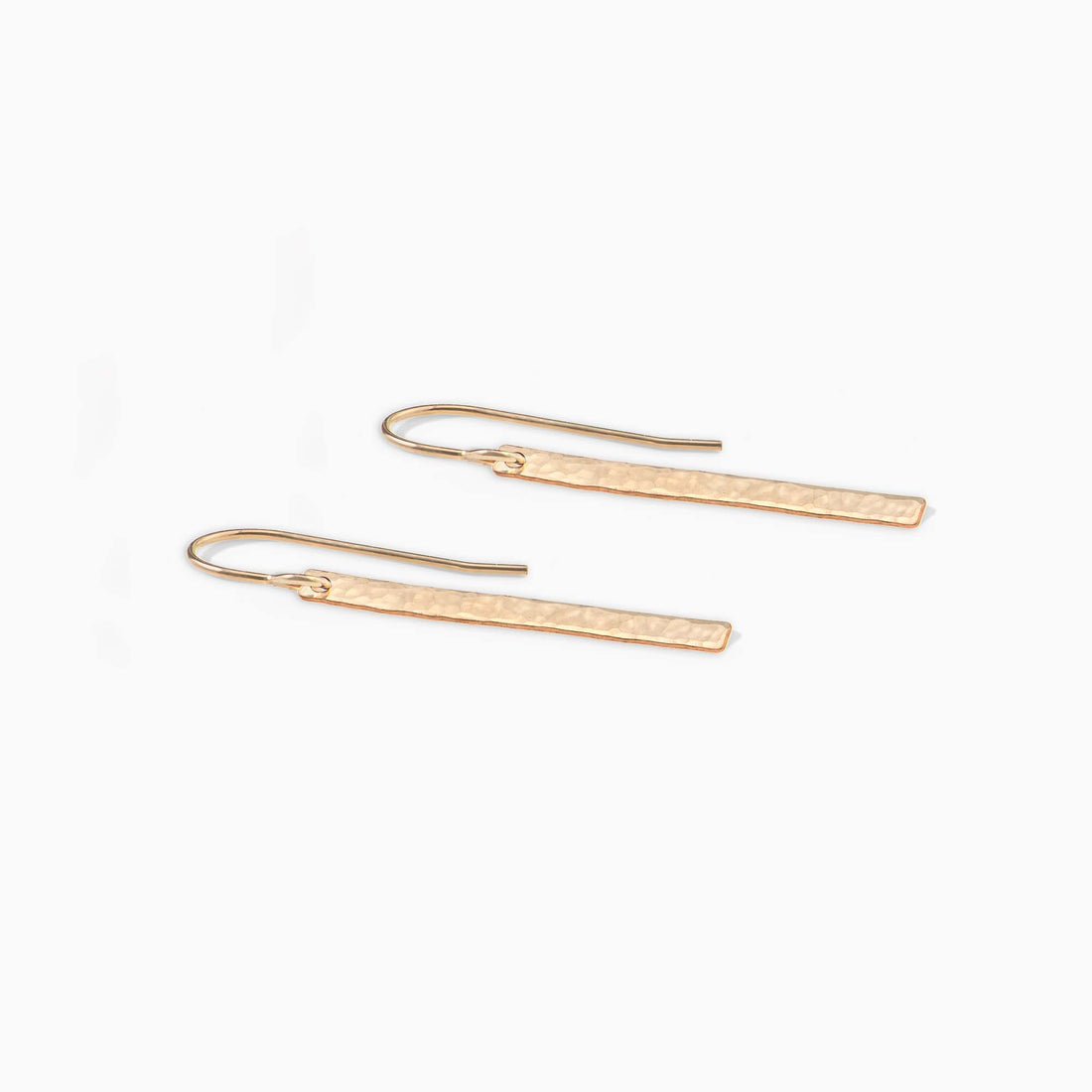 Hammered Bar Earrings