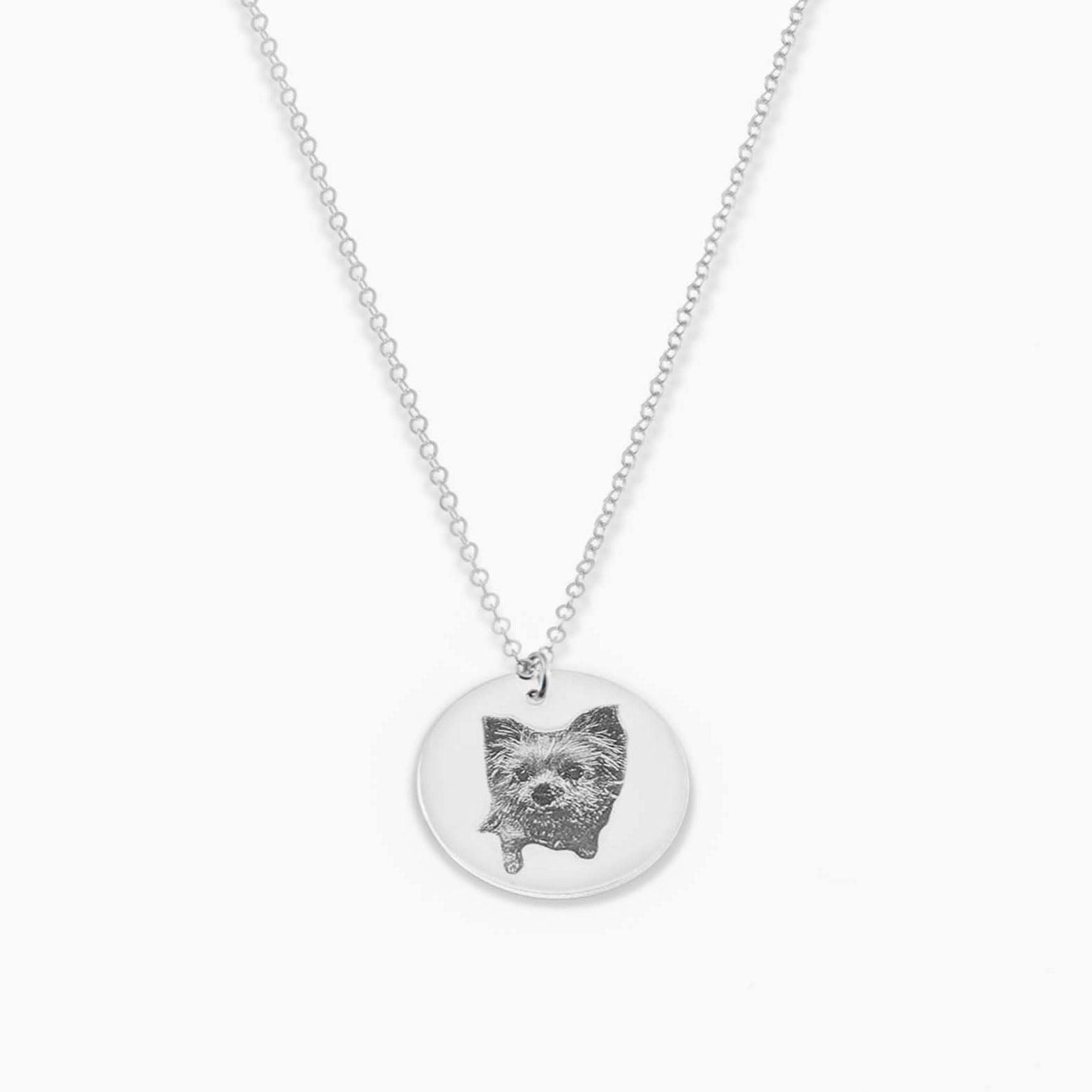 Pet Photograph Disc Necklace