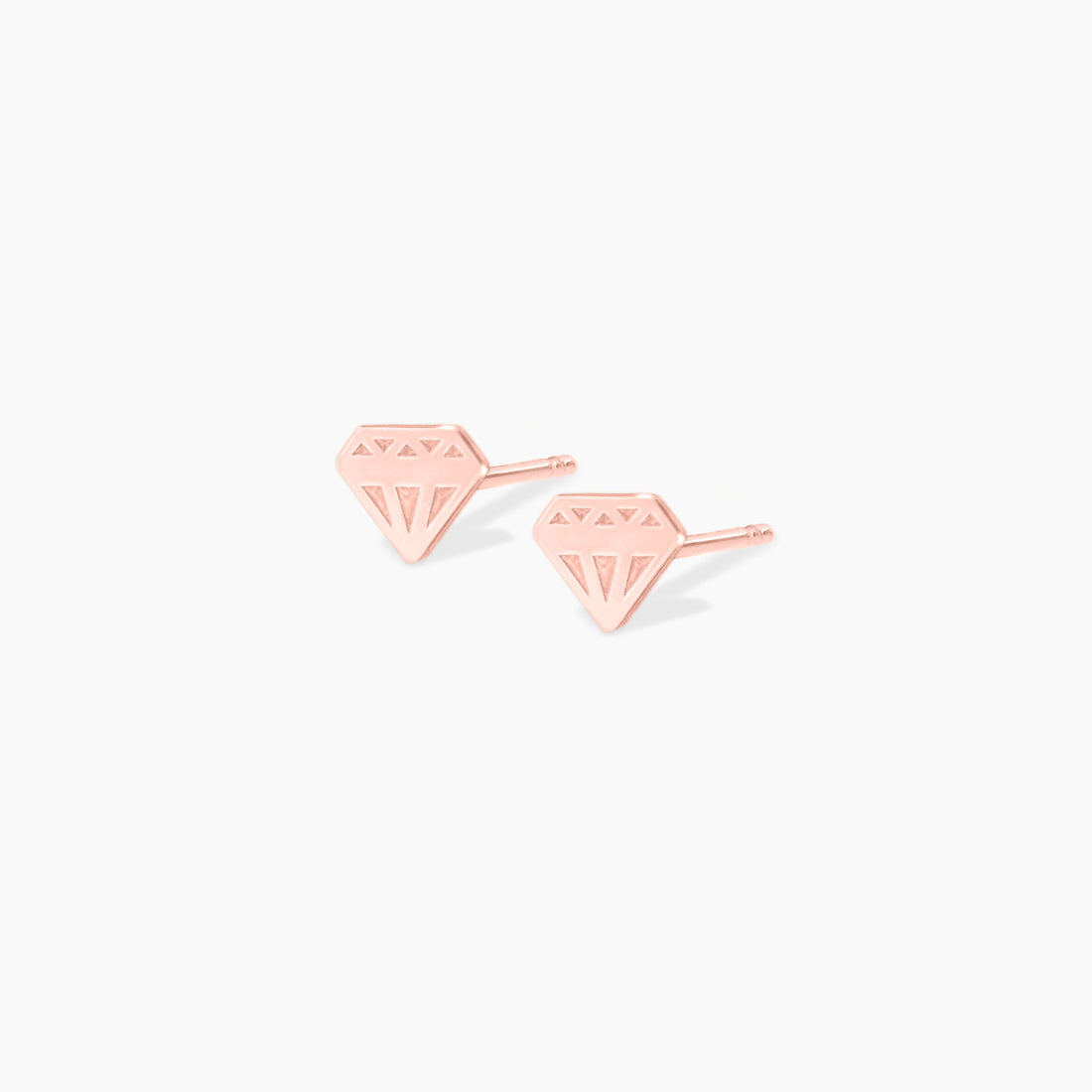 Gold Diamond Stud Earrings