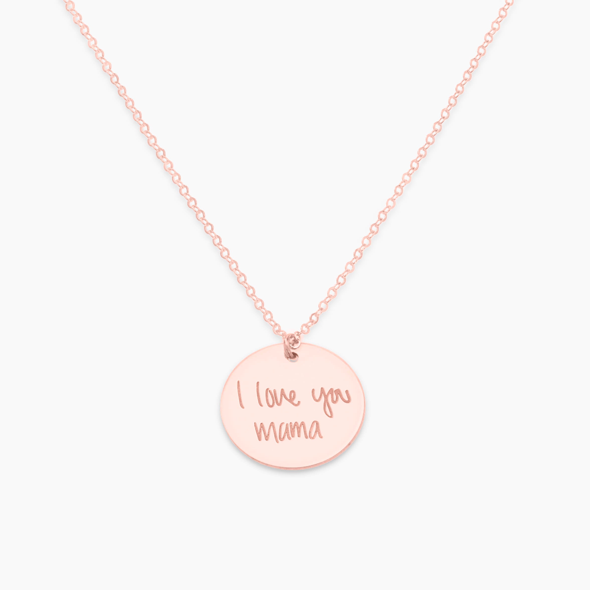 Handwritten Personalized Disc Necklace