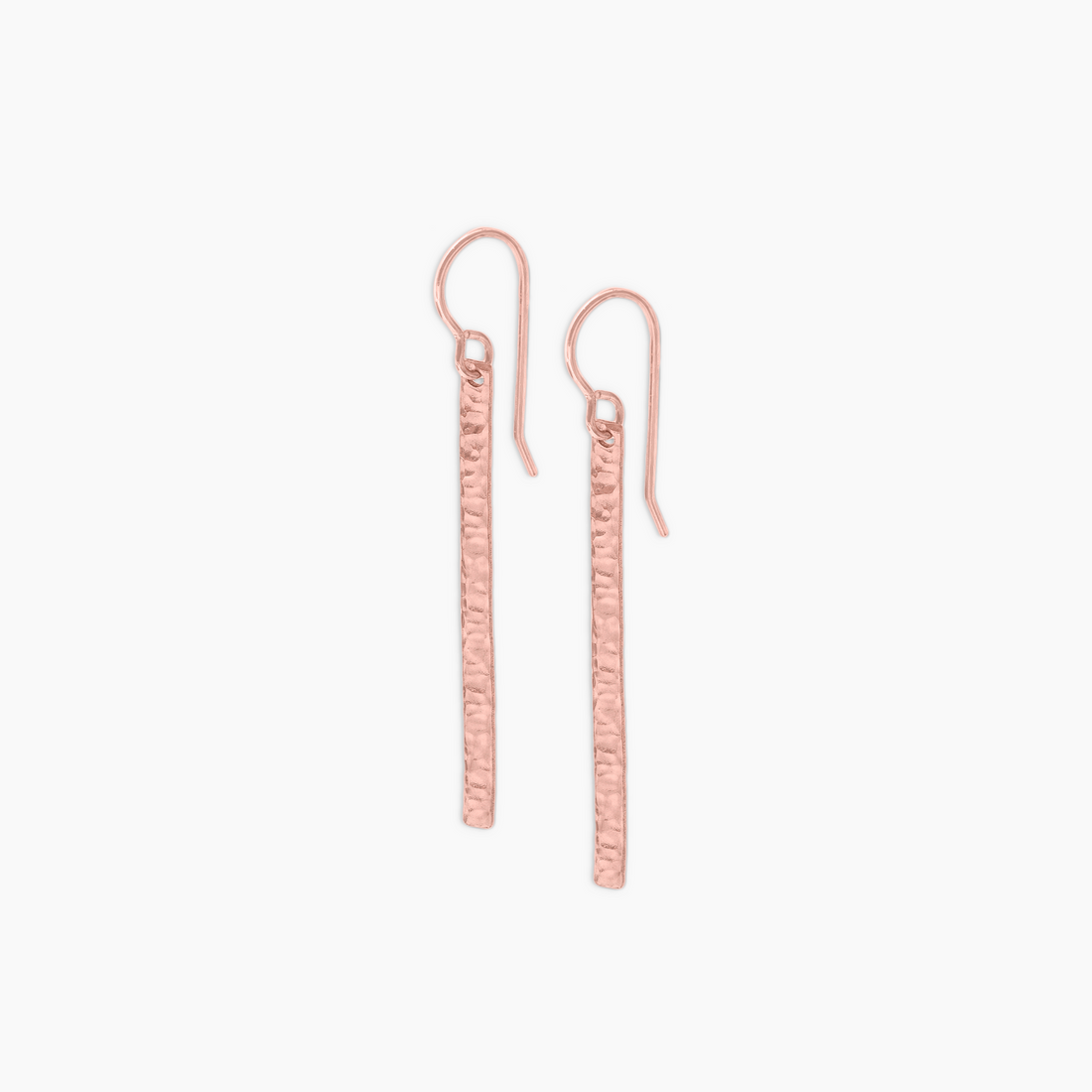Hammered Bar Earrings