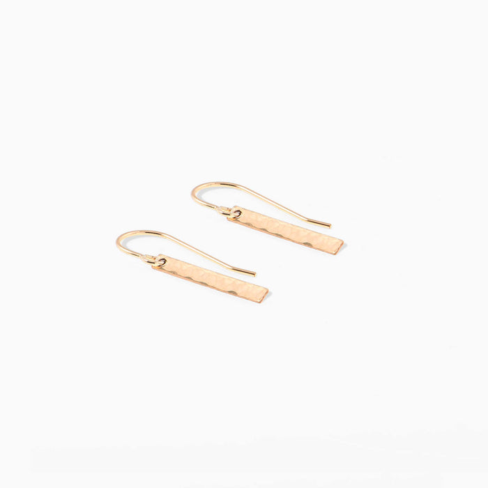 Hammered Bar Earrings