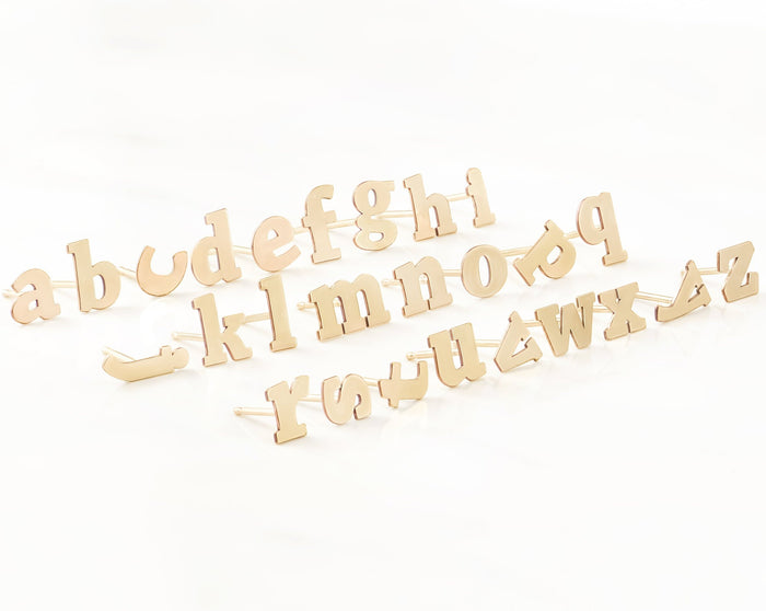 Letter Stud Earrings