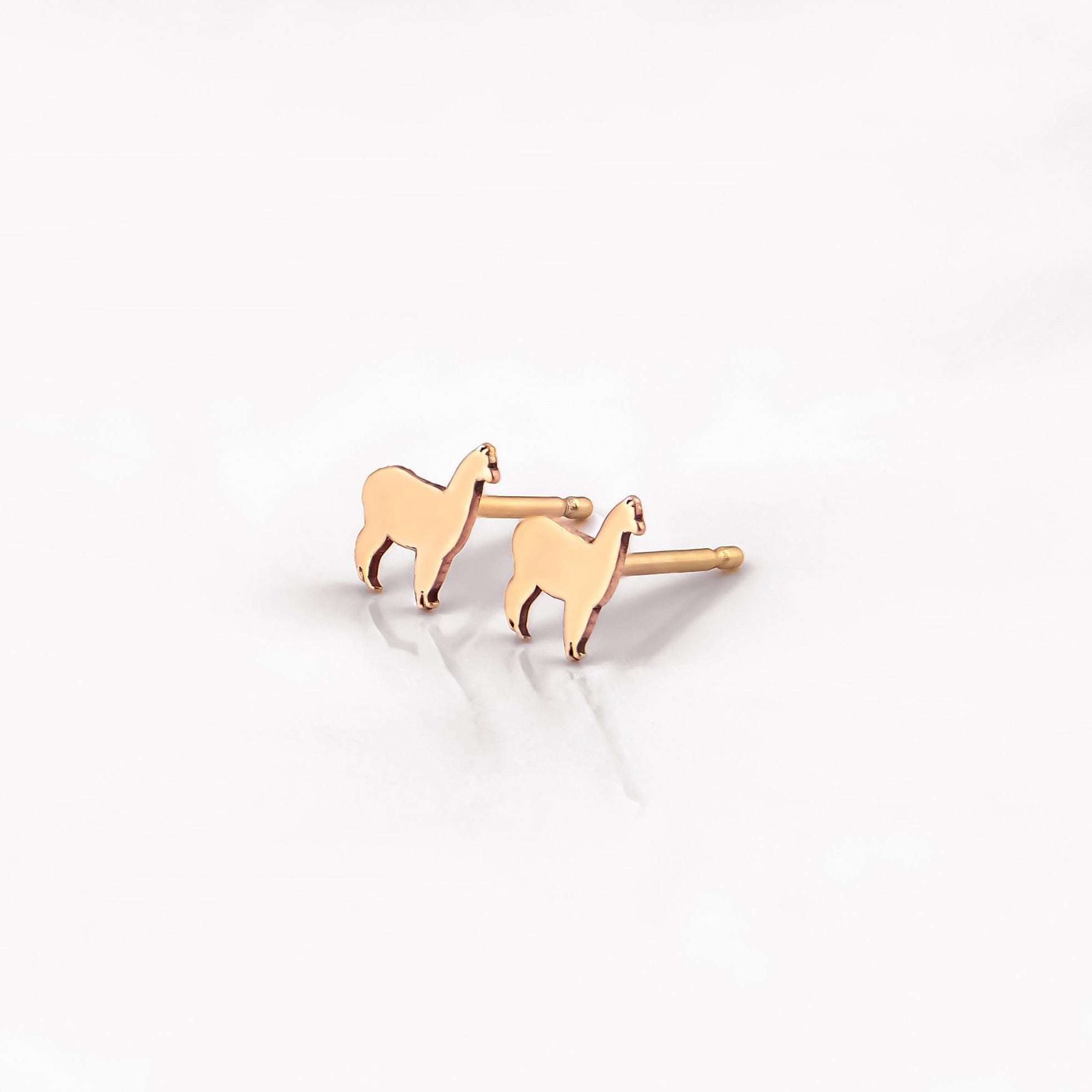Llama Stud Earrings