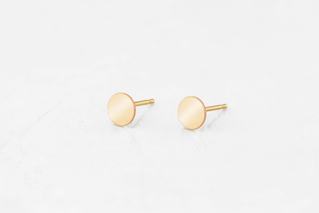Circle Stud Earrings • Custom Design Earrings • Personalized Gift for Her • Circle Earrings • Stud Earrings • Mother's Gift • BridesMaids