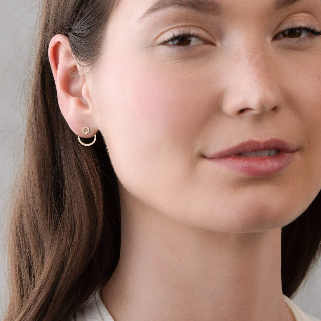 Circle Jacket Earrings