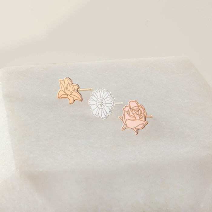 Birth Flower Earring