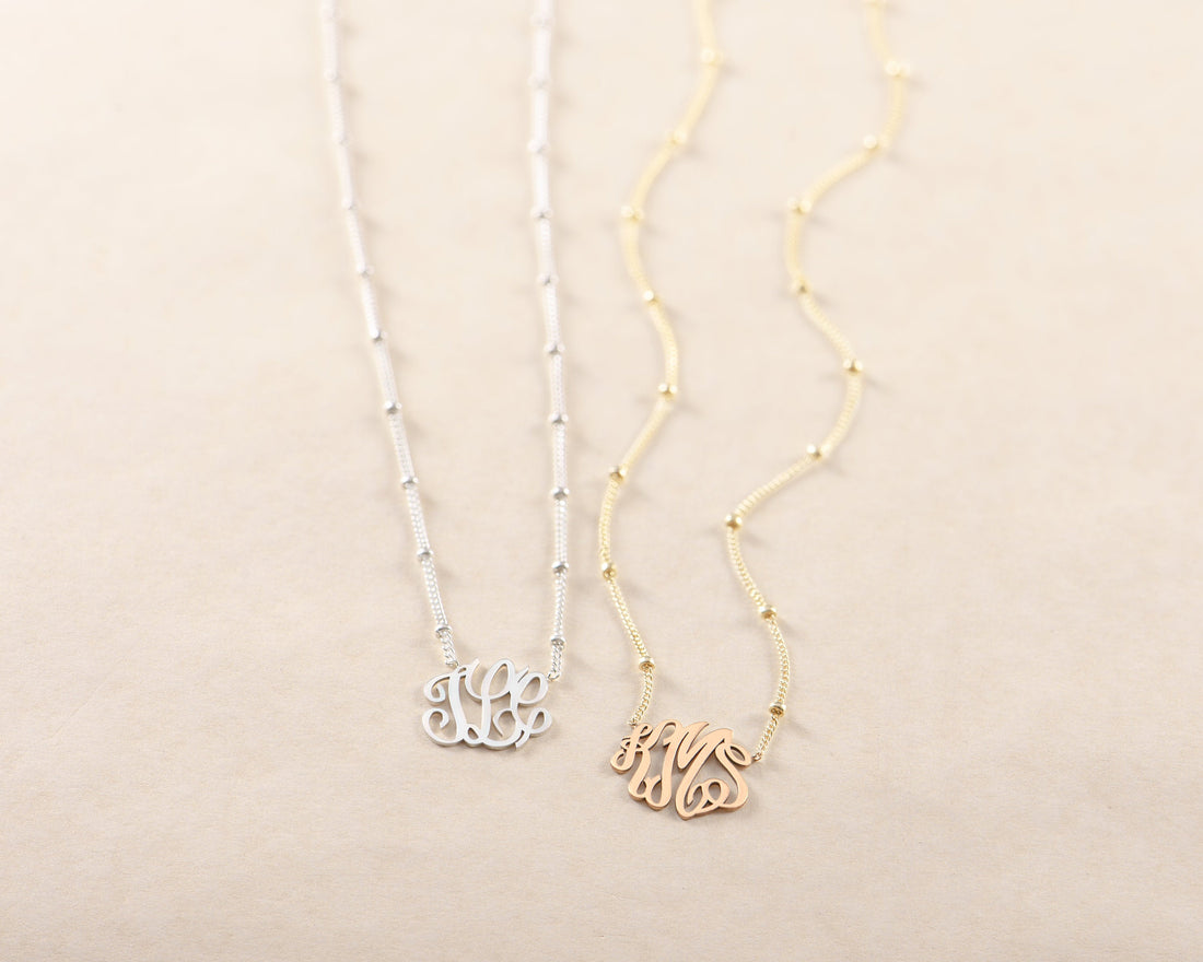 Monogram Pendant Necklace