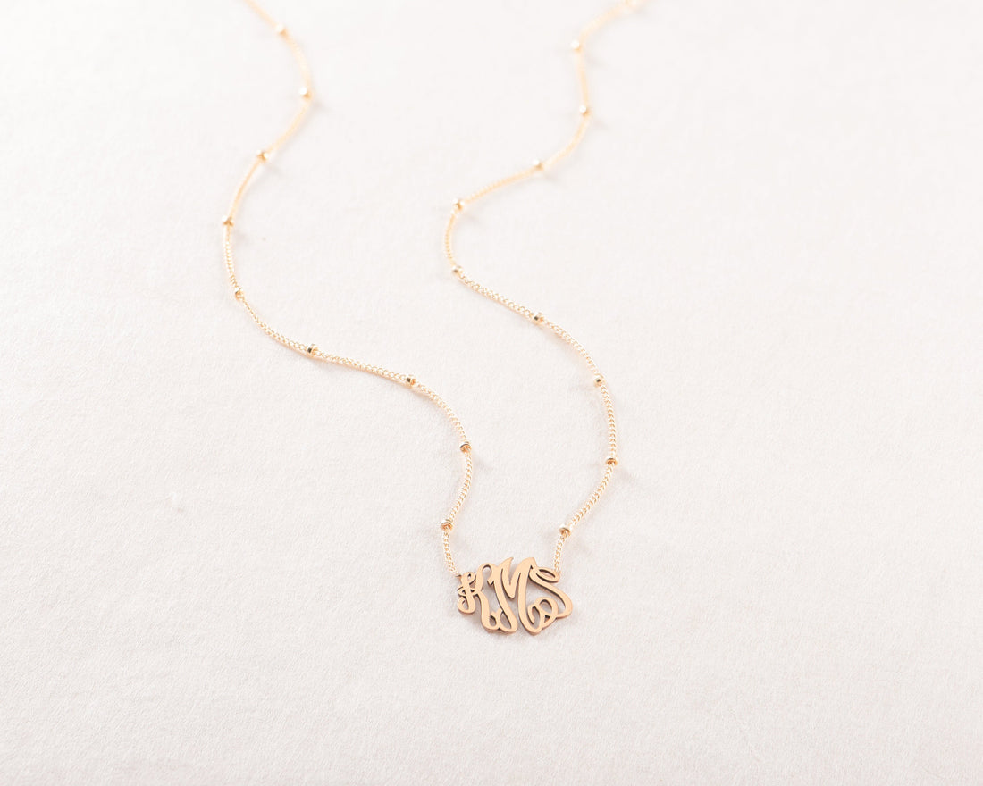 Monogram Pendant Necklace