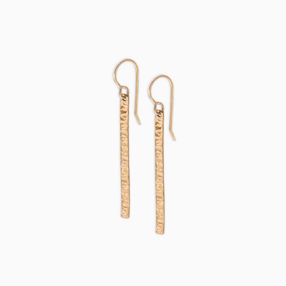 Hammered Bar Earrings