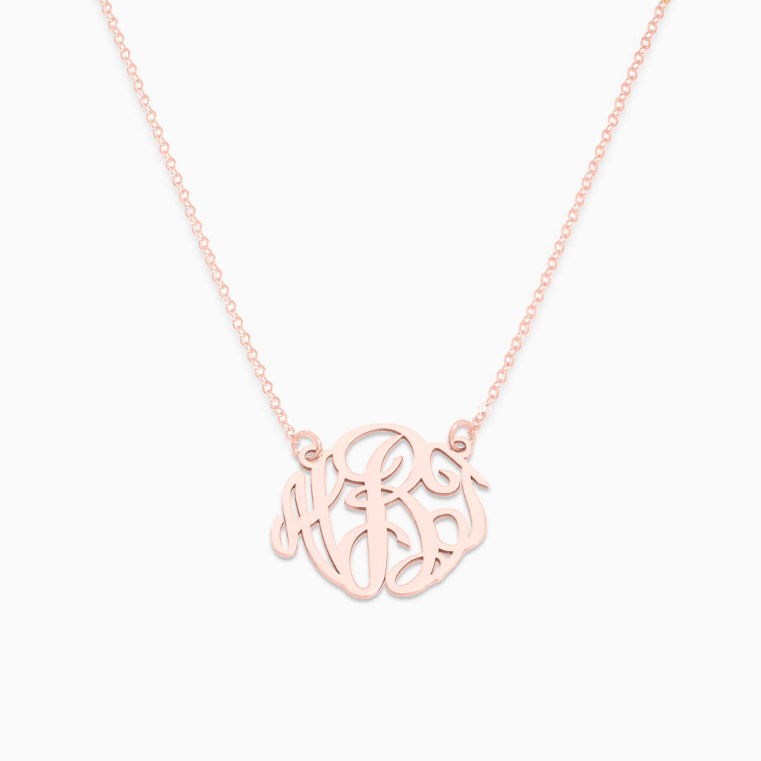 Script Monogram Initial Necklace
