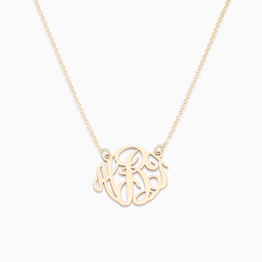 Script Monogram Initial Necklace