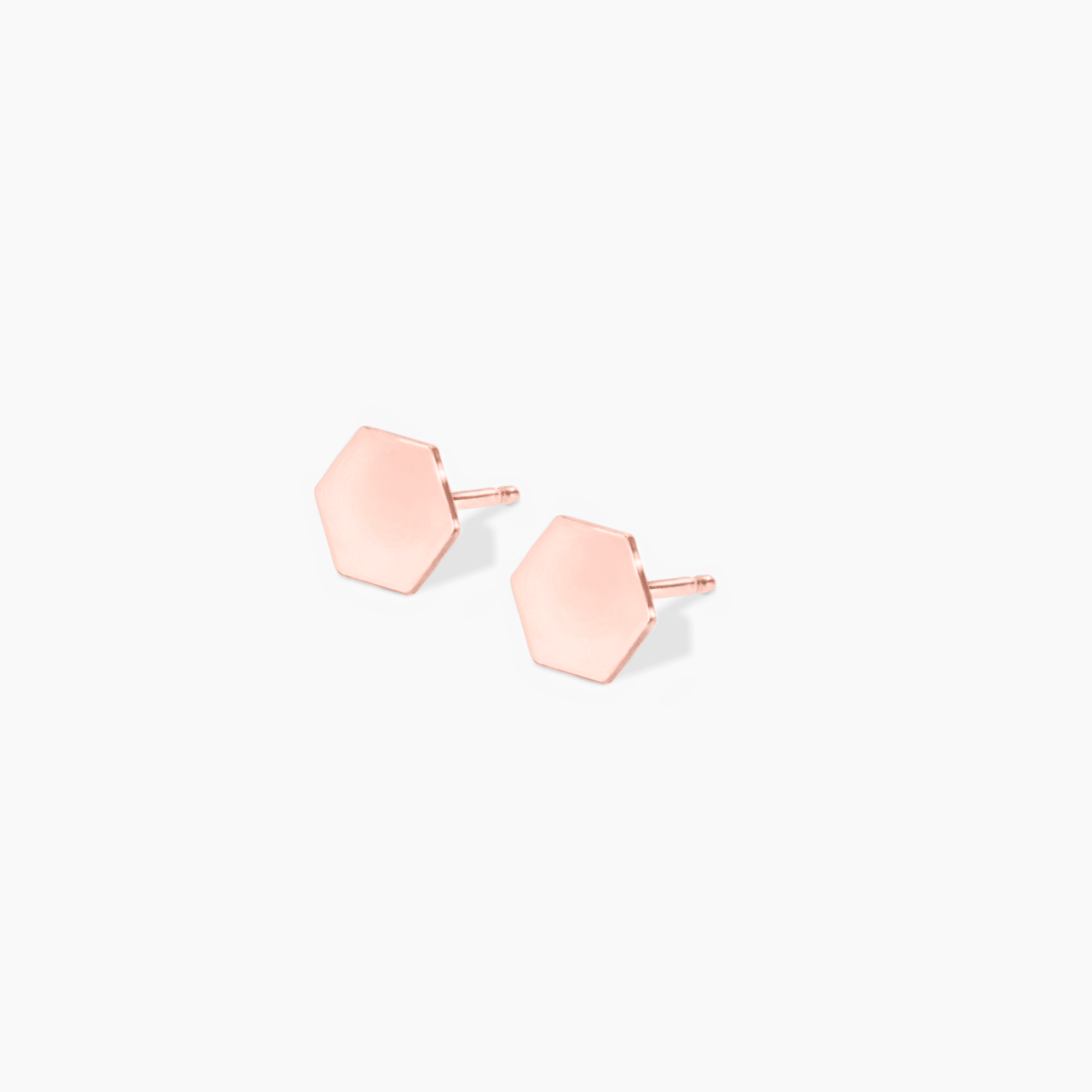 Hexagon Stud Earrings