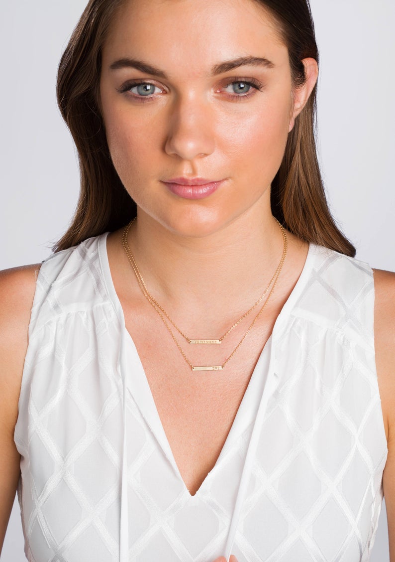 Skinny Mini Bar Necklace