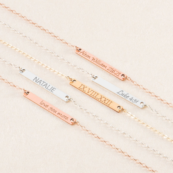 Skinny Mini Bar Necklace