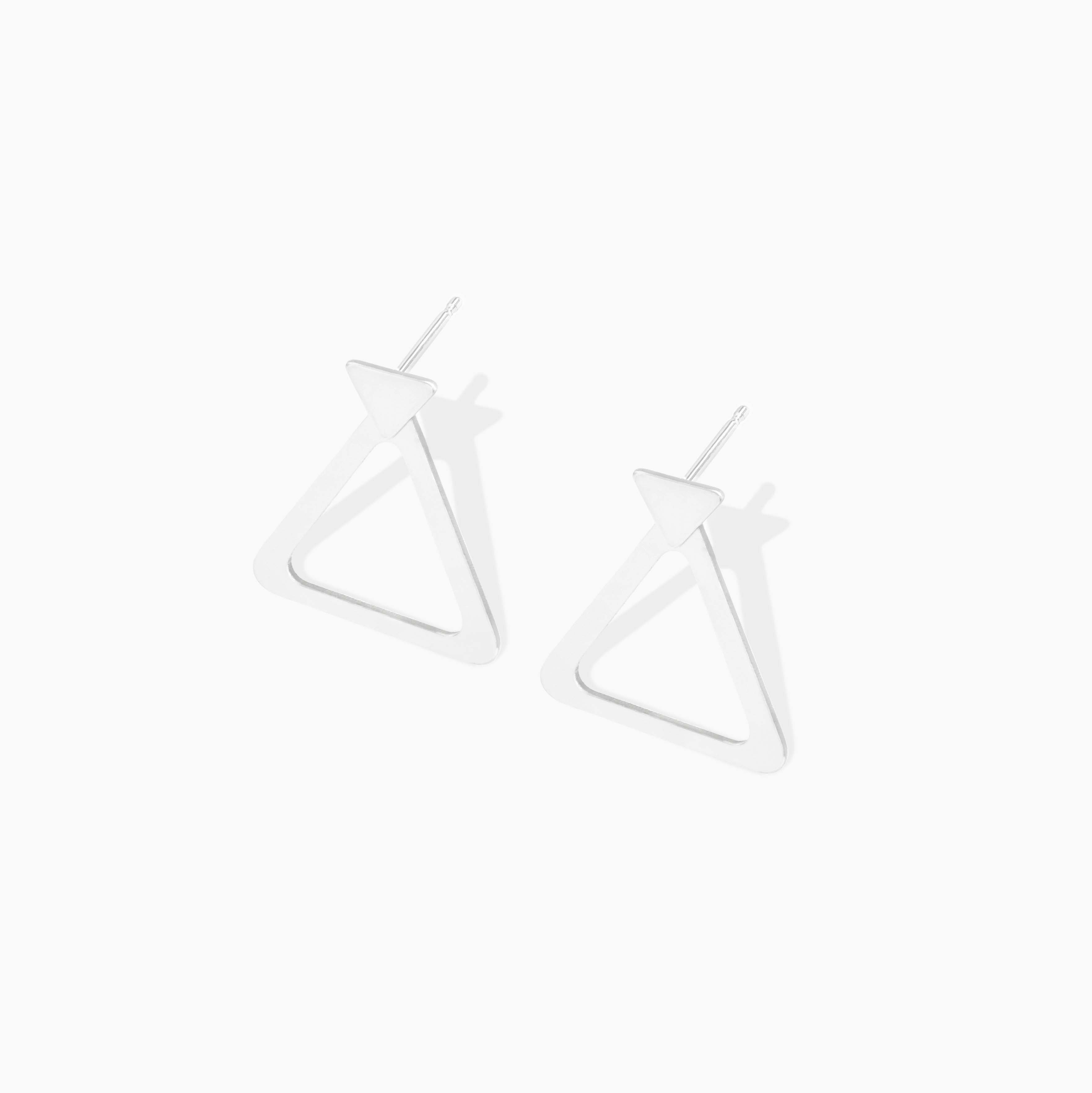 Triangle Jacket Earrings