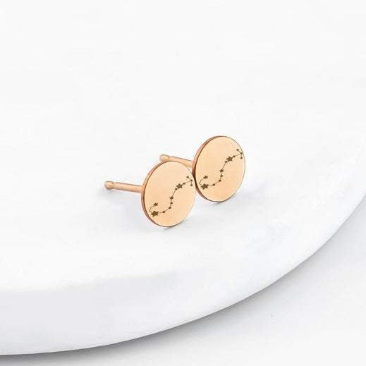 Zodiac Constellation Stud Earrings